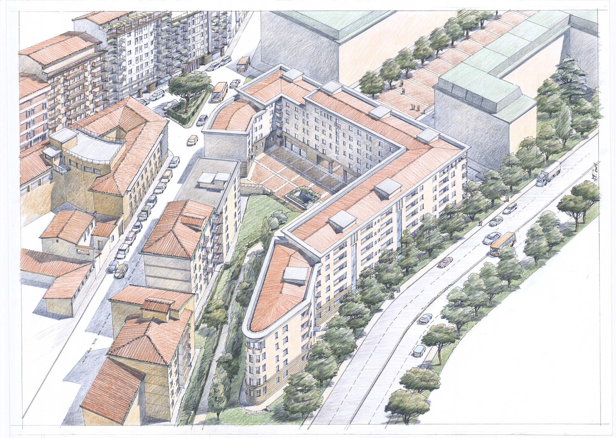 Edificio residenziale, Firenze, Via Paisiello